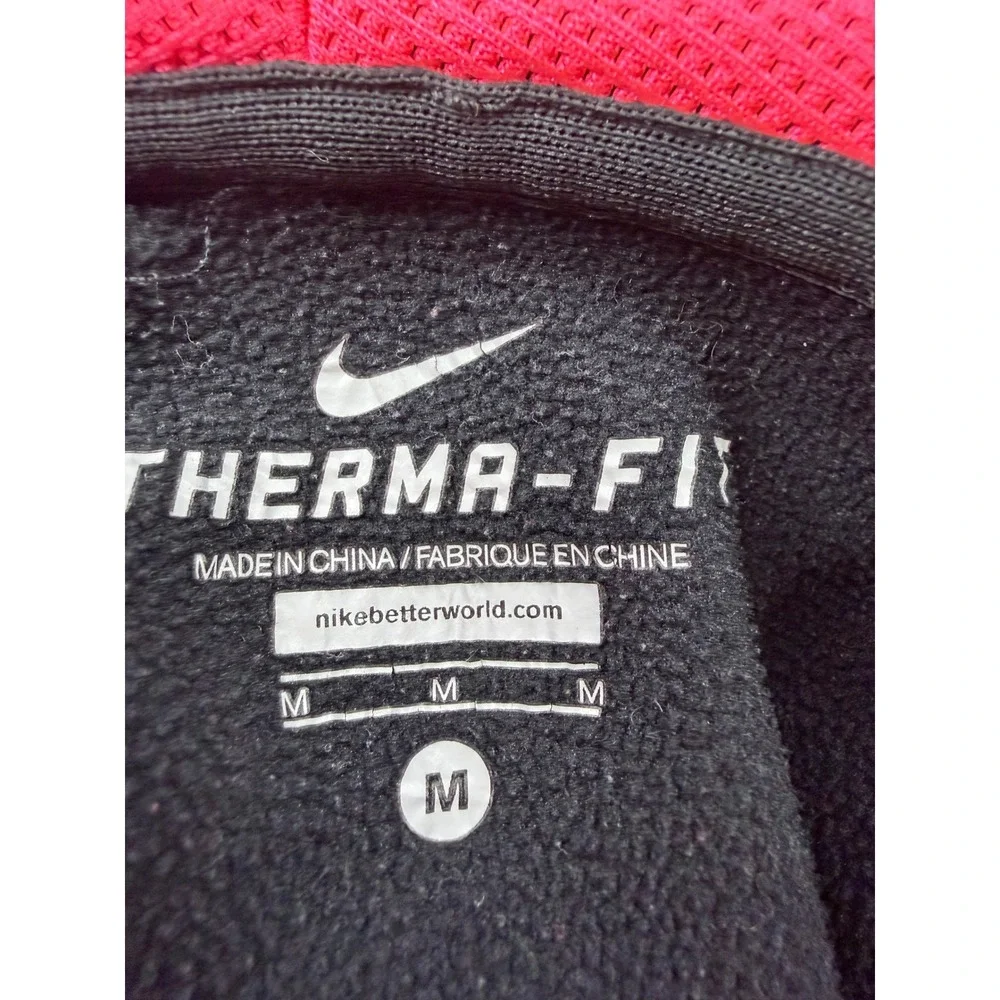 Nike Hoodie Women Black Pink Therma-FIT Pullover Swoosh M‎